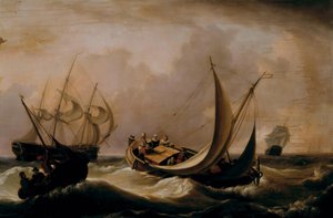 Sert Bir Esintide Hollanda Nakliyesi by Charles Martin Powell